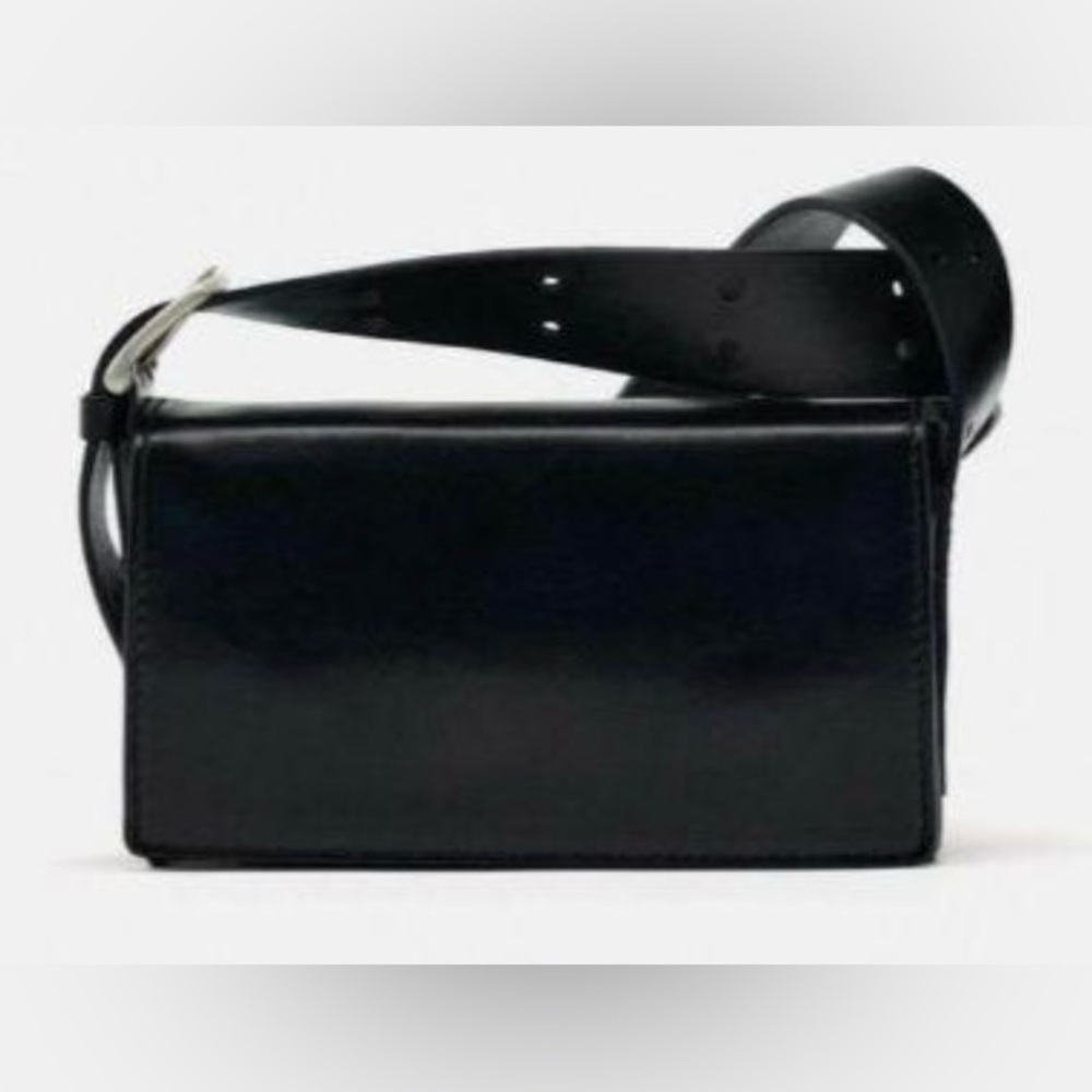 Zara mini leather crossbody bag (new without tags)